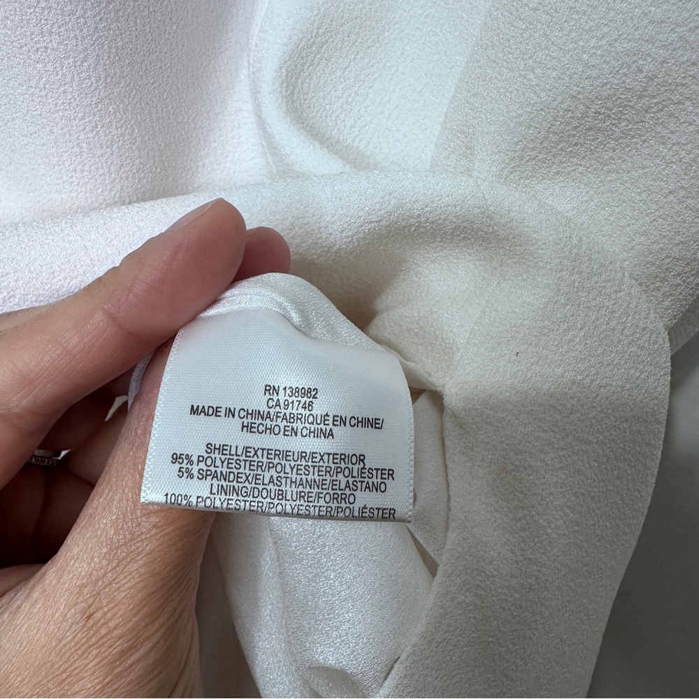 DRESS THE POPULATION Lyla Dress in Off White Sz S - Picture 10 of 11
